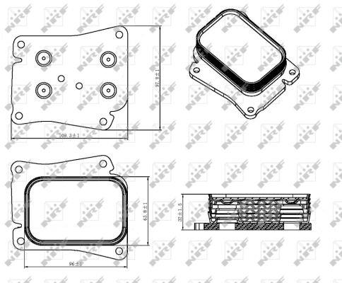 NRF Oil cooler – price 131 PLN