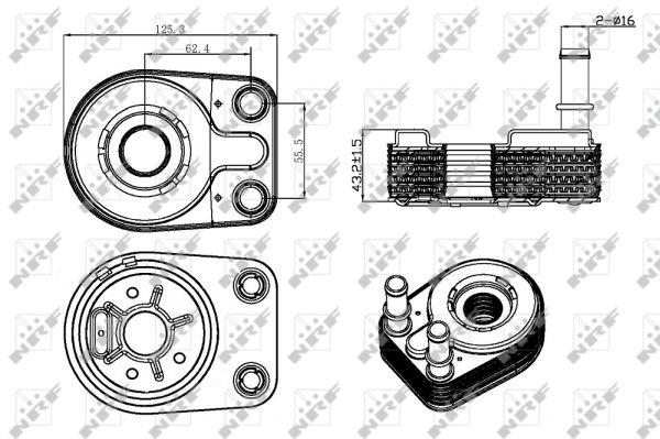 NRF Oil cooler – price 293 PLN