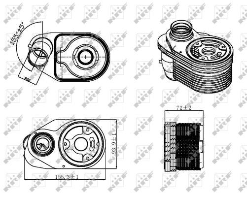 NRF Oil cooler – price 247 PLN