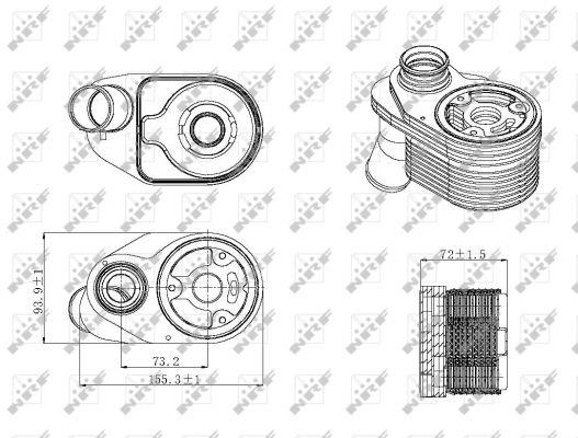NRF Oil cooler – price 248 PLN