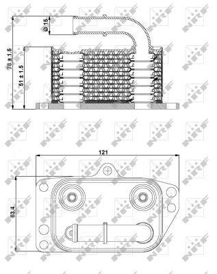 NRF Oil cooler – price 129 PLN