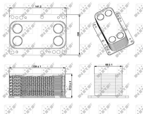NRF Oil cooler – price 131 PLN