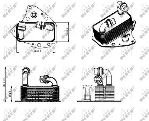 NRF Oil cooler – price 339 PLN