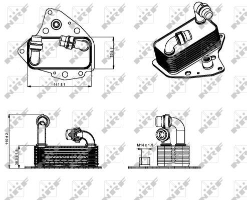 NRF Oil cooler – price 286 PLN