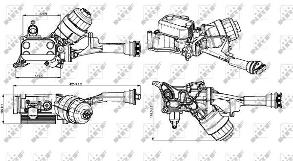NRF Oil cooler – price 451 PLN