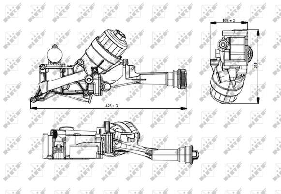 NRF Oil cooler – price 398 PLN