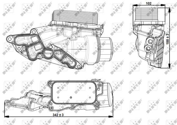 NRF Oil cooler – price 279 PLN