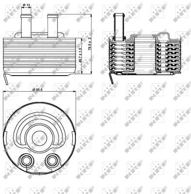 NRF Oil cooler – price 371 PLN