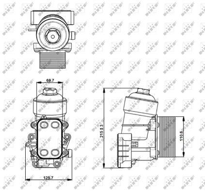 NRF Oil cooler – price 227 PLN