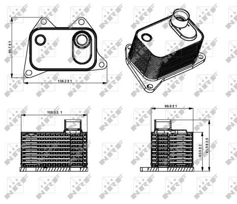NRF Oil cooler – price 161 PLN