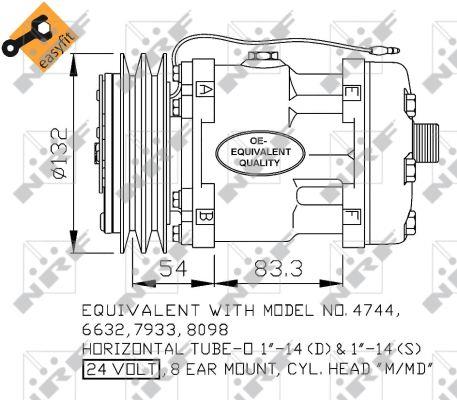 32135 NRF Compressor, air conditioning