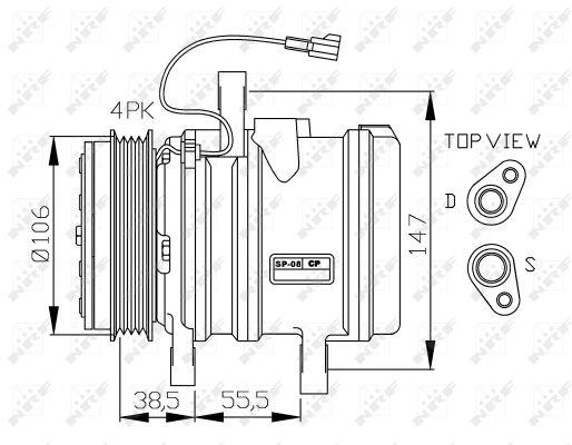 NRF 32871G Compressor, air conditioning 32871G