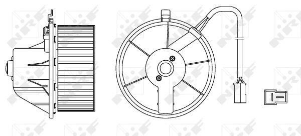 NRF Fan assy - heater motor – price 170 PLN