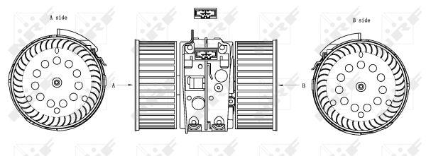 NRF Fan assy - heater motor – price 348 PLN