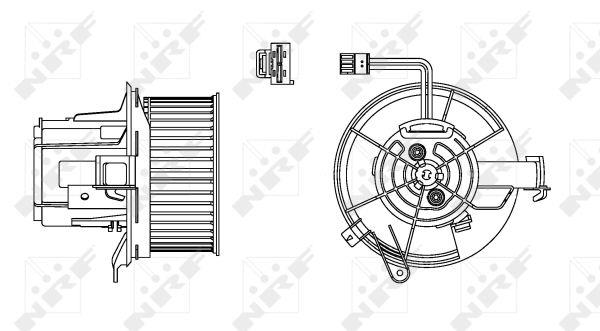NRF Fan assy - heater motor – price 366 PLN