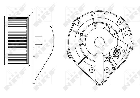 NRF Fan assy - heater motor – price 126 PLN