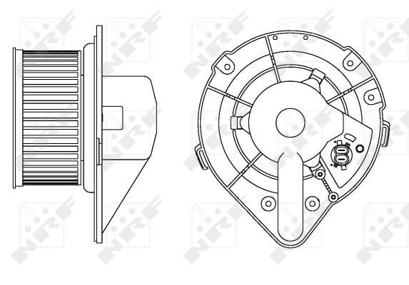 NRF Fan assy - heater motor – price 116 PLN