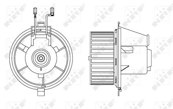 NRF Fan assy - heater motor – price 161 PLN
