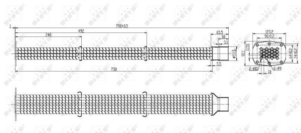 NRF Exhaust gas cooler – price 1263 PLN
