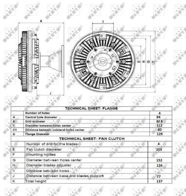 NRF 49161 Viscous coupling assembly 49161