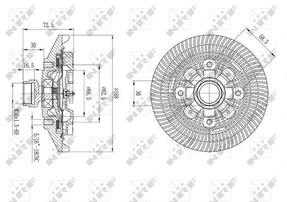 NRF Fan clutch – price 176 PLN