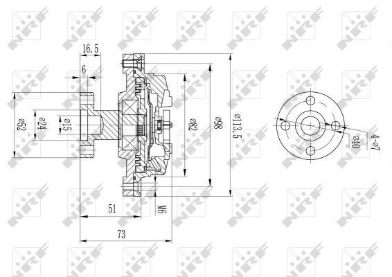 NRF 49578 Viscous coupling assembly 49578