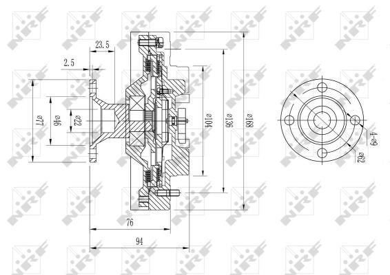 NRF Viscous coupling assembly – price 232 PLN