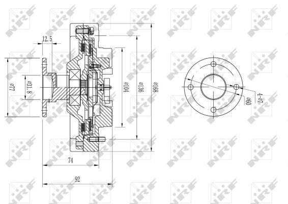 NRF Viscous coupling assembly – price 252 PLN