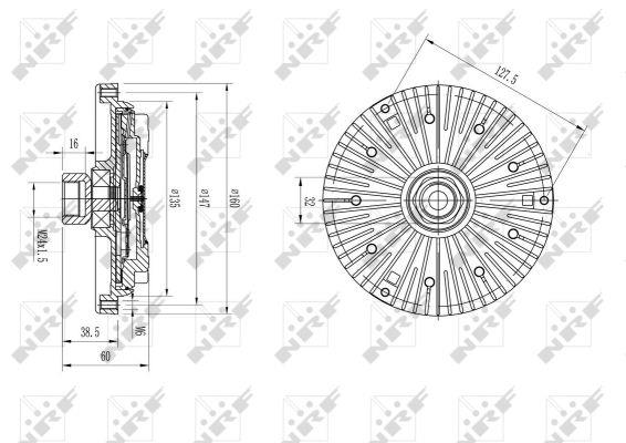 NRF Fan clutch – price 174 PLN