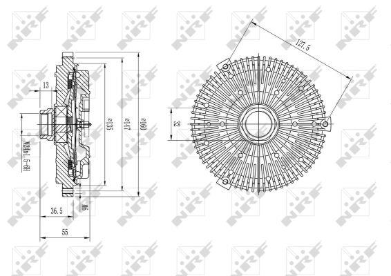 NRF Fan clutch – price 141 PLN