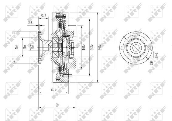 NRF Viscous coupling assembly – price 221 PLN