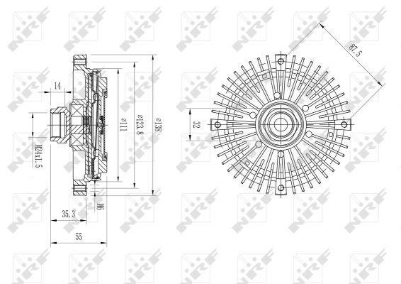 NRF Viscous coupling assembly – price 176 PLN