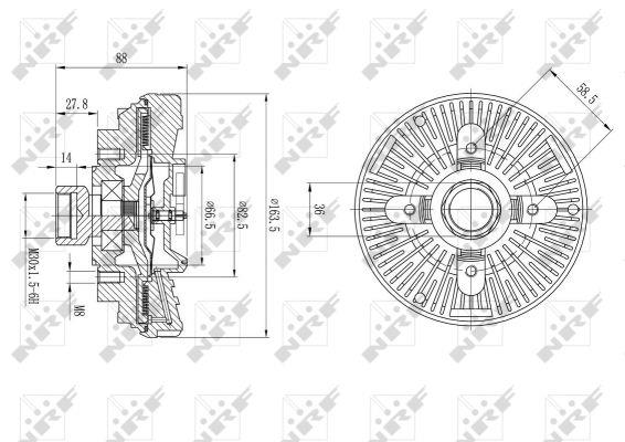 NRF Viscous coupling assembly – price 266 PLN