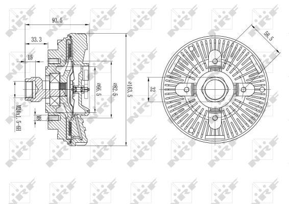 NRF Viscous coupling assembly – price 168 PLN