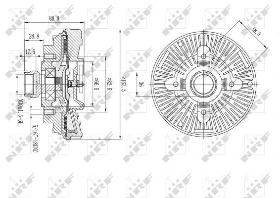 NRF Viscous coupling assembly – price 201 PLN