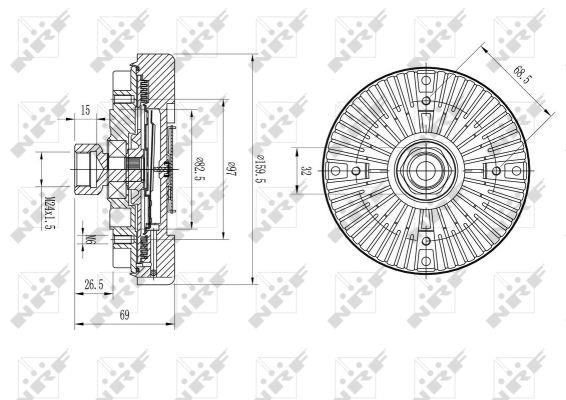 NRF Fan clutch – price 225 PLN