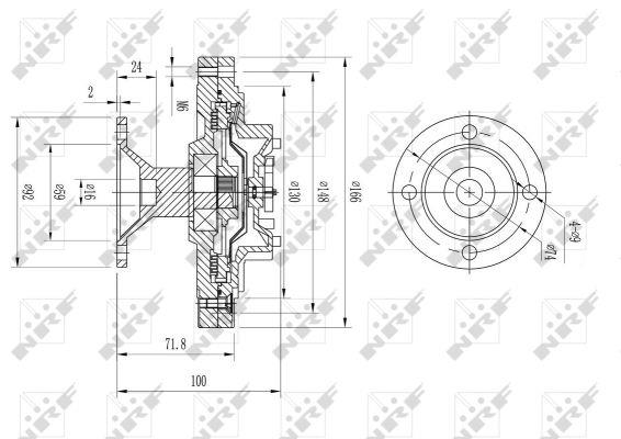 NRF 49612 Viscous coupling assembly 49612