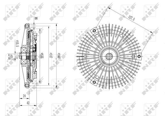 NRF Fan clutch – price 256 PLN