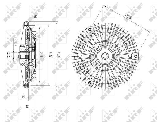 NRF Fan clutch – price 221 PLN