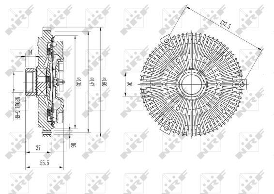 NRF Viscous coupling assembly – price 232 PLN