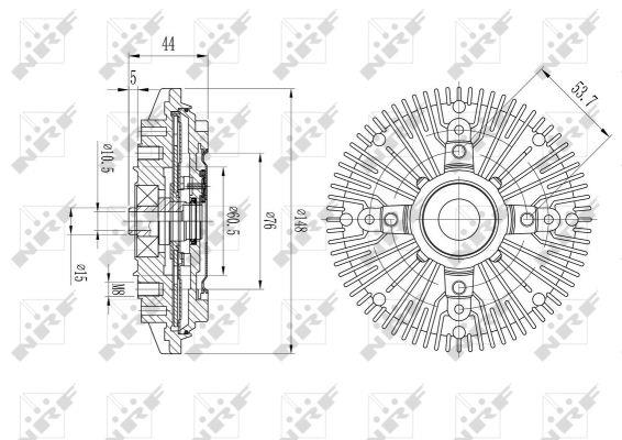 NRF Fan clutch – price 179 PLN