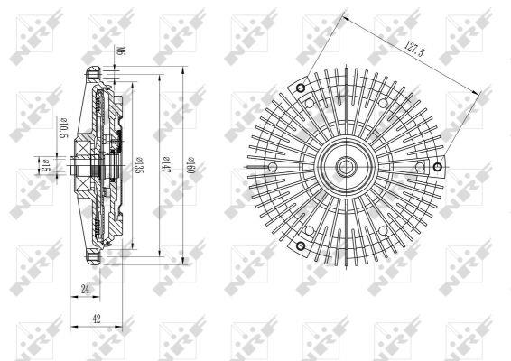 NRF Viscous coupling assembly – price 251 PLN
