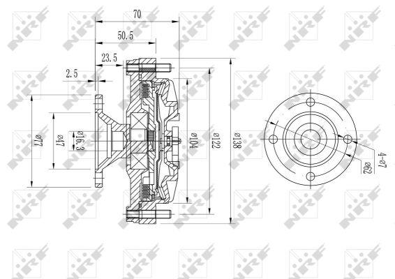 NRF 49637 Viscous coupling assembly 49637