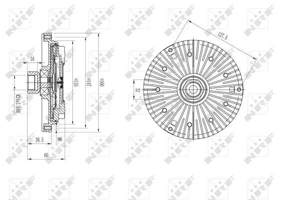 NRF Fan clutch – price 246 PLN