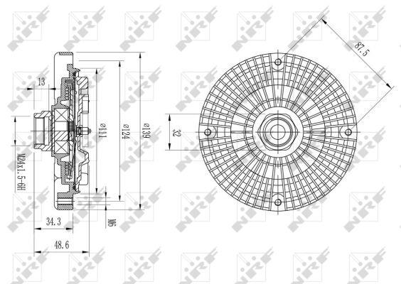 NRF Fan clutch – price 150 PLN