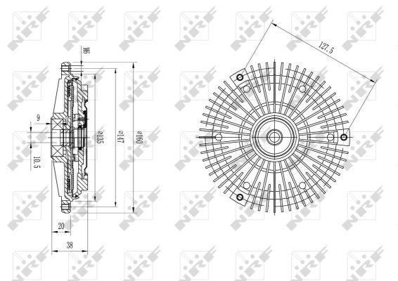 NRF Fan clutch – price 222 PLN