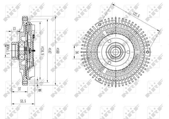 NRF Fan clutch – price 147 PLN