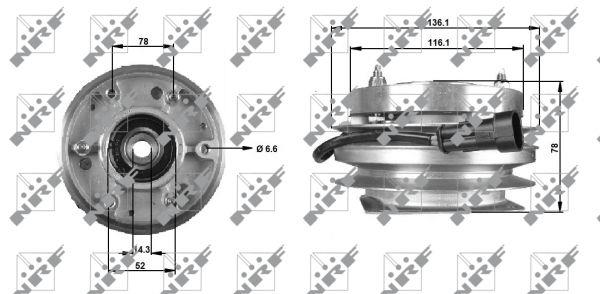 NRF Viscous coupling assembly – price 424 PLN