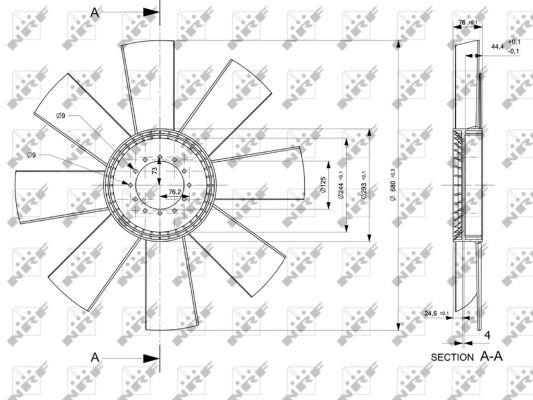 49800 NRF Fan impeller