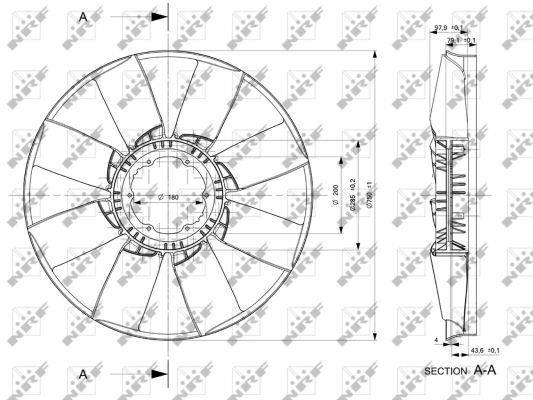 49806 NRF Fan impeller